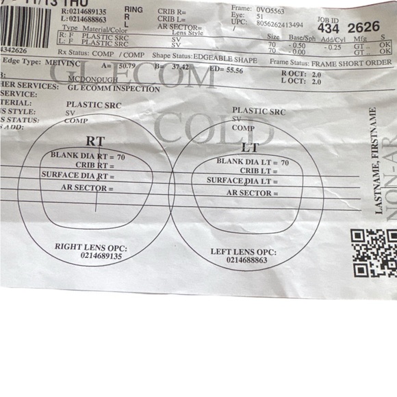 Vogue Women’s Eyeglasses Pink Rectangle Frames Prescription Ready Case - Picture 9 of 10